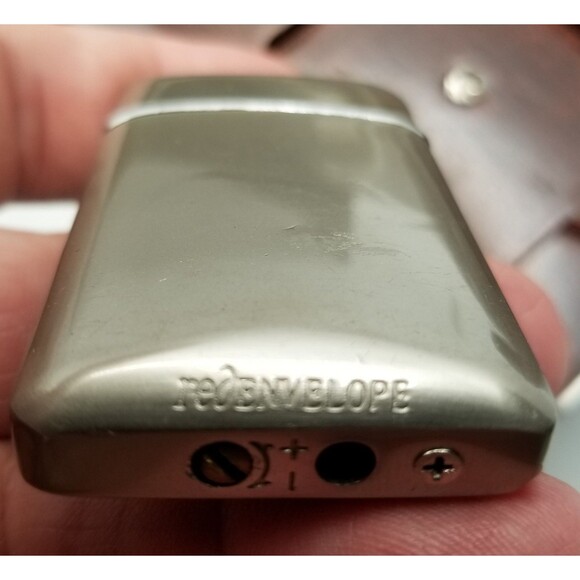 Red Envelope Cigar Lover's Kit Maple Veneer Nickel Finish Ashtray Lighter READ - Picture 8 of 12